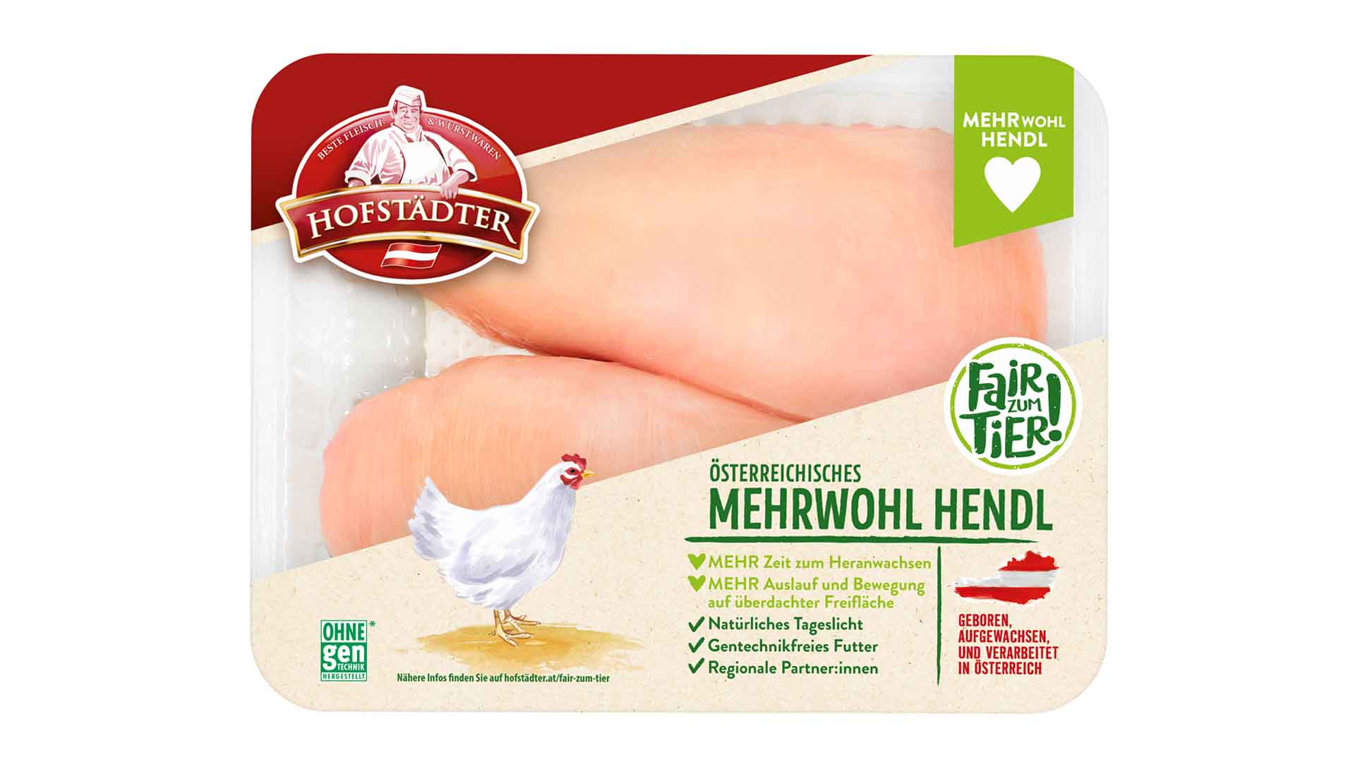 Hofstädter Mehrwohl Hendlfilet 2er Packshot