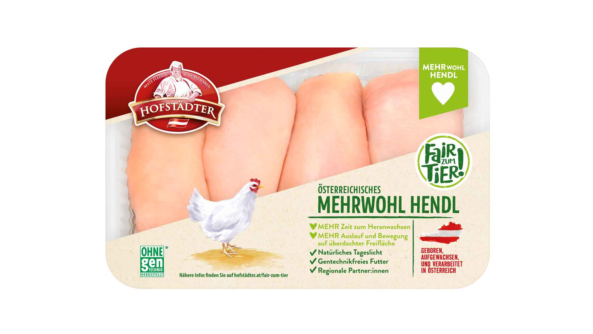 Hofstädter Mehrwohl Hendlfilet 4er Packshot