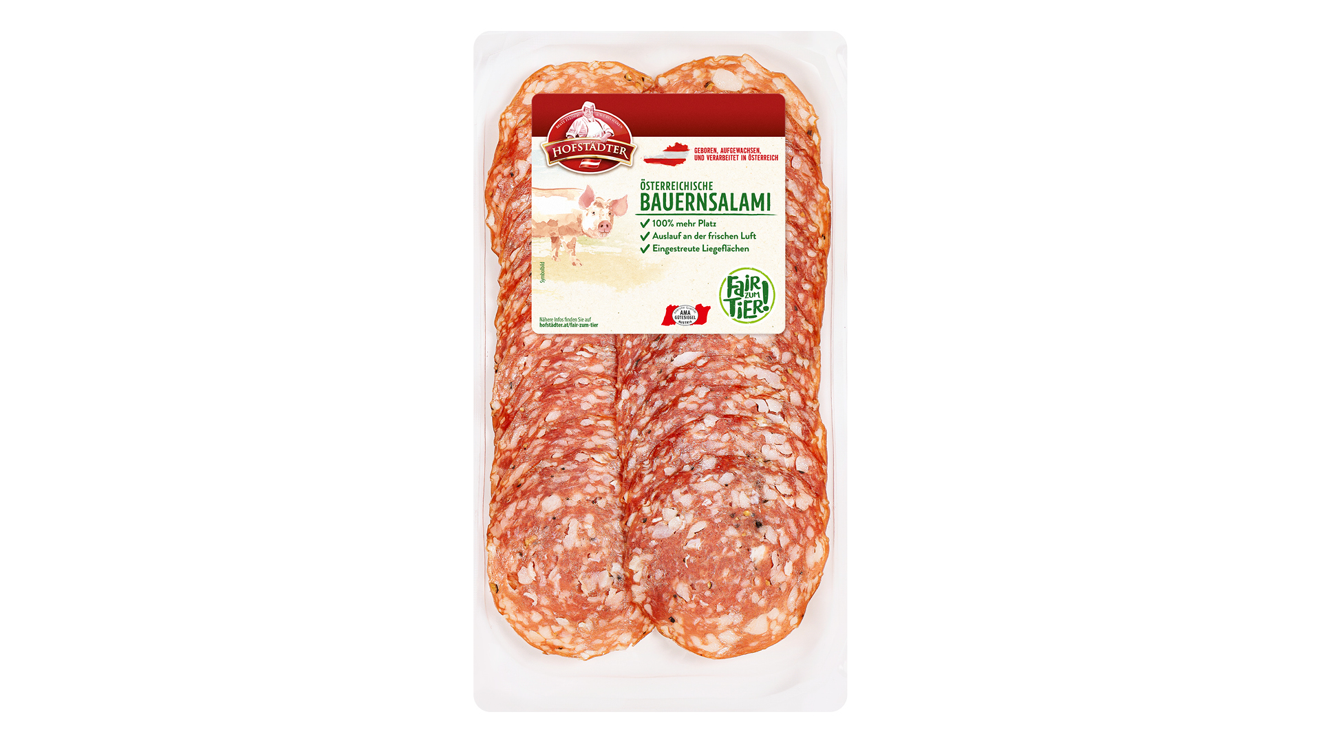 Hofstädter Fair zum Tier Österreichische Bauernsalami