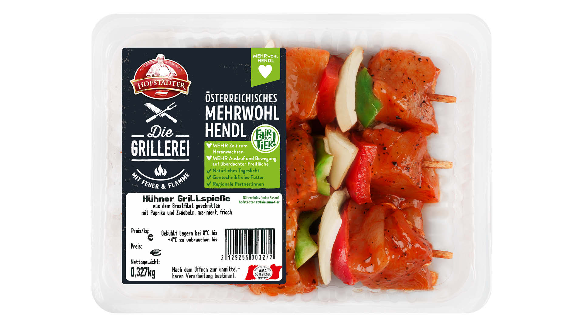 Hofstädter DG FzT Grillspieße mit Paprika und Zwiebel
