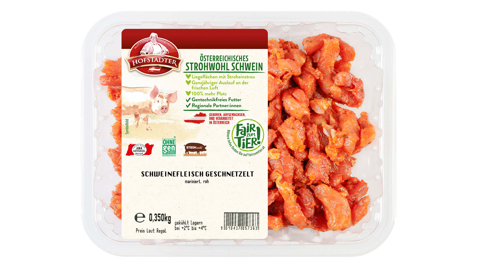 Hofstädter Fair zum Tier! Schweine Geschnetzeltes mariniert